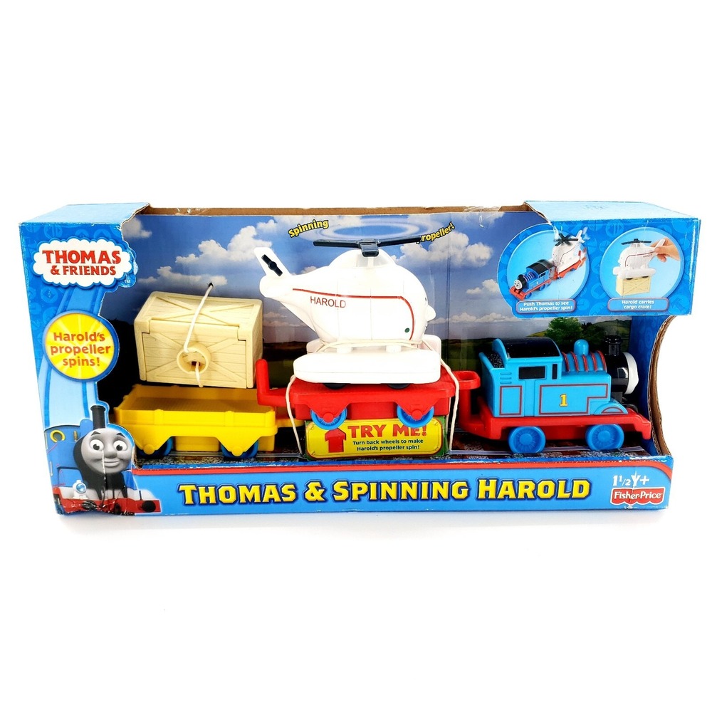 Fisher-Price Thomas & Friends Thomas & Spinning Harold Brand New Sealed
